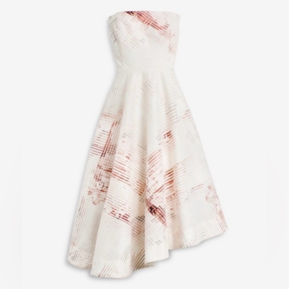 WHITE HOUSE BLACK MARKET Removeable Strap/Strapless  Asymmetrical Hem Dress